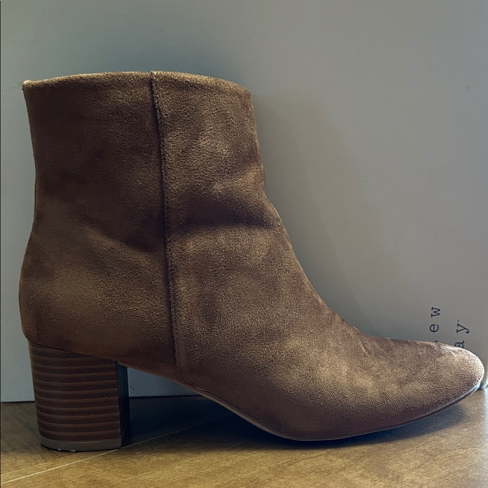 Brown Suede “A New Day” Ankle Boots